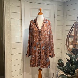 NWOT FREE PEOPLE button down dress